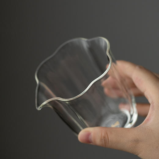 吉橙中式无把手玻璃公道杯高硼硅家用功夫茶品茗杯加厚耐高温茶具 商品图2