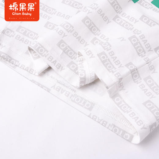 棉果果夏季男童字母纯棉满印短袖T恤M212140222271 商品图3
