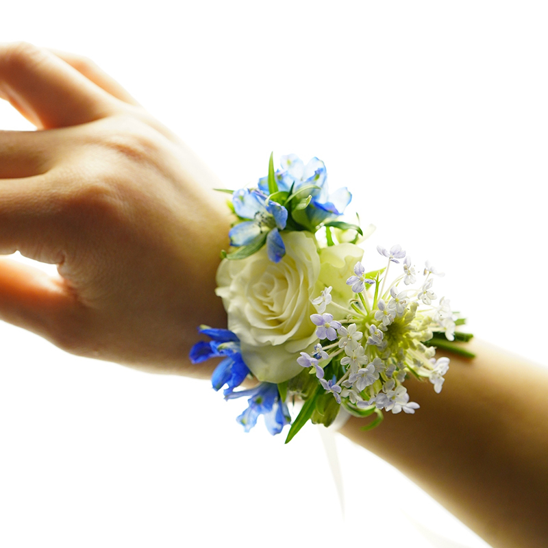 手腕花高级商务会议酒会婚礼新娘伴娘鲜花手腕配花伴手礼成人礼领证