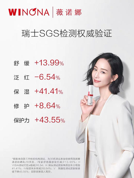 薇诺娜清透防晒乳SPF48 PA+++ 敏感肌舒缓修护学生户外防紫外线 商品图1