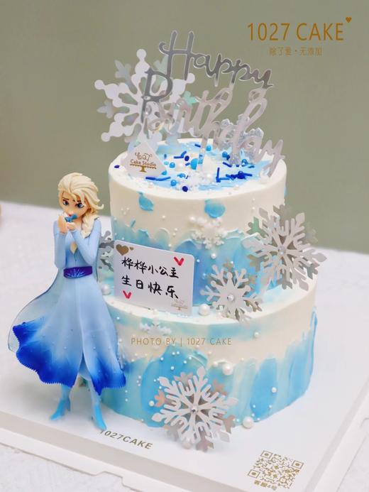 1027CAKE | 双层  爱莎主题 冰雪奇缘 公主蛋糕 商品图1