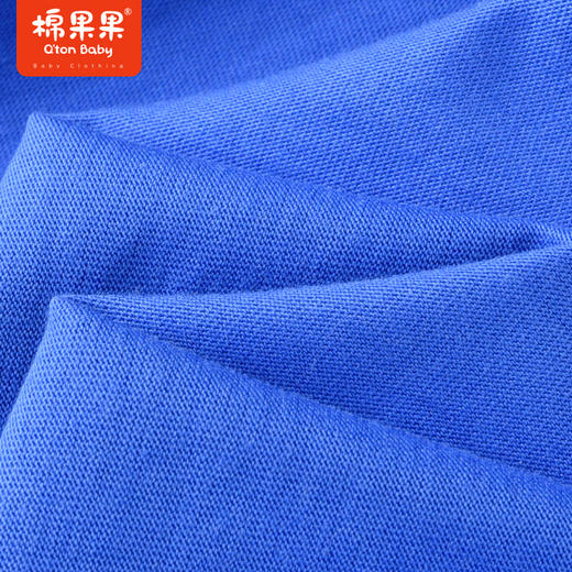 棉果果夏季男童纯棉运动短袖拼色T恤M212140222270 商品图2