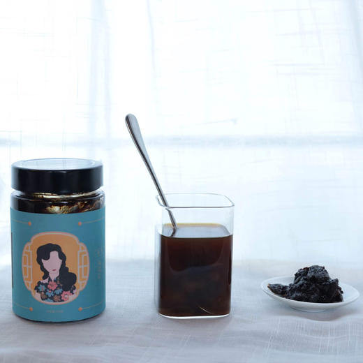 【玉灵膏】传统食养古方 桂圆肉进口西洋参柴火蒸制 无任何添加 400克/瓶顺丰包邮 商品图3