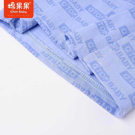 棉果果夏季男童字母纯棉满印短袖T恤时尚M212140222350 商品图3