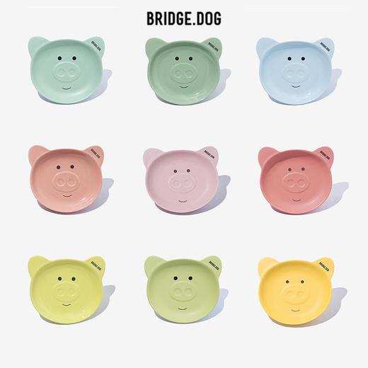 韩国bridgedog PIGGY DISH小猪狗猫碗食水碗宠物用品食具陶瓷饭碗 商品图0