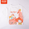 棉果果夏季女童纯棉落肩短袖T恤M222140222252 商品缩略图7