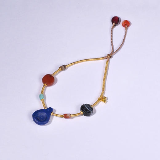 中亚千年青金石小勺“欢乐颂”多彩手串 商品图0