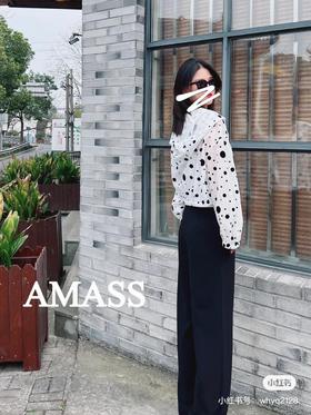 3楼阿玛施AMASS波点开衫