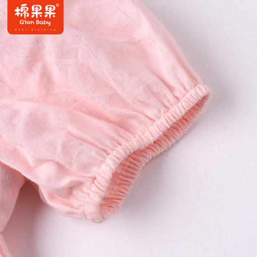 棉果果夏季女童纯棉泡泡短袖连衣裙M222701222285 商品图3
