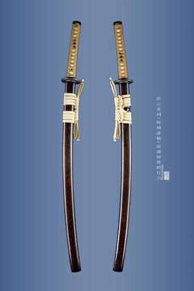 三希堂  出云系列  棕榈涂舞鹤打刀  未开刃