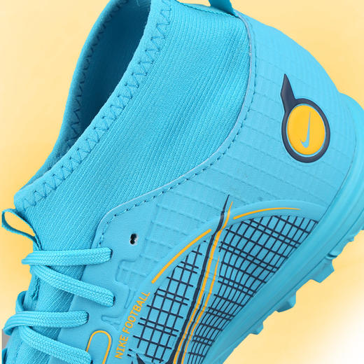 NIKE/耐克 刺客14儿童款高帮中端TF碎钉青少年足球鞋DJ2864-484 商品图3