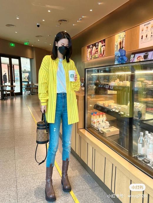 3楼阿玛施AMASS黄色竖条衬衣 商品图1