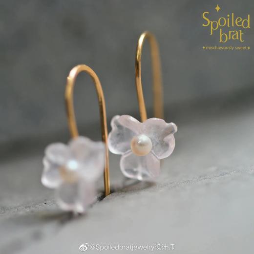 SpoiledBrat Jewelry春日之花粉晶耳环 商品图1