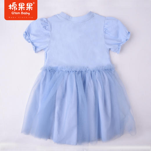 棉果果夏季女童纯棉纱纱短袖连衣裙M222701422304 商品图6