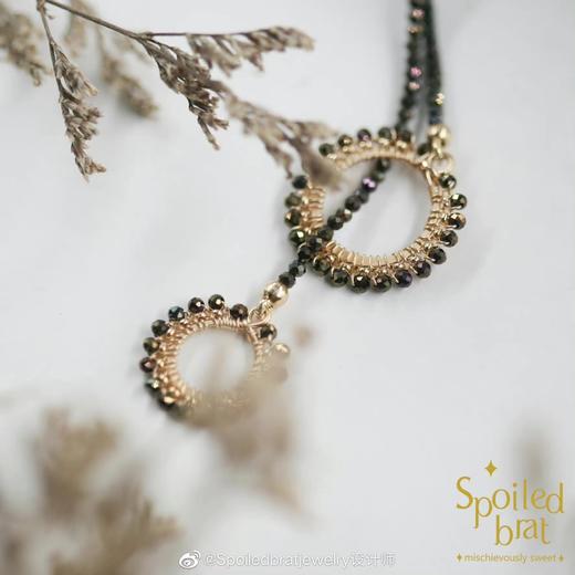 SpoiledBrat Jewelry 尖晶石同心圆长链 商品图0