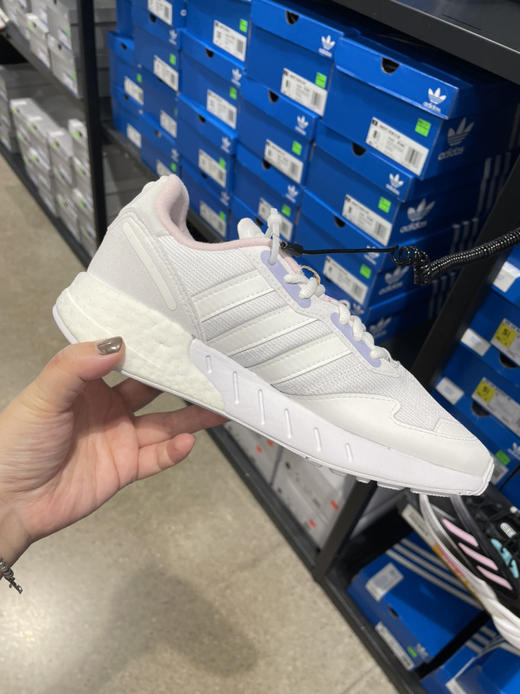 5折‼️Adidas阿迪达斯ZX1K女款 浅粉紫马卡龙配色 商品图3