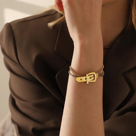 Oflye潮流饰品 手链女潮流独特简约ins小众设计复古手饰个性冷淡风首饰