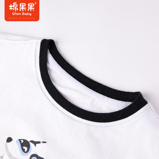 棉果果夏季男童纯棉短袖T恤M212140222326 商品图5