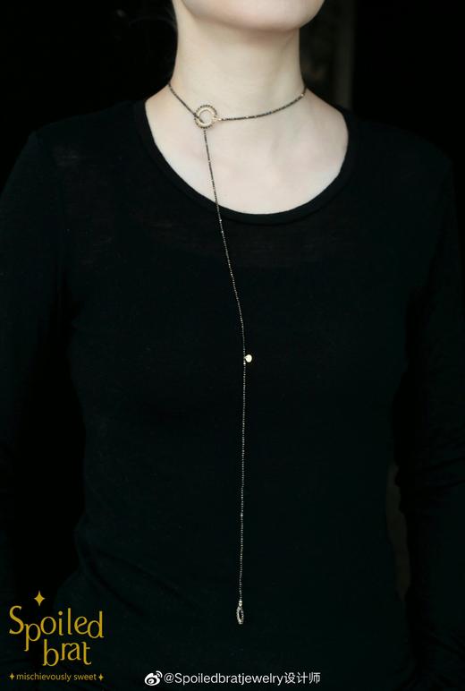 SpoiledBrat Jewelry 尖晶石同心圆长链 商品图2