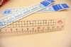 小天使有机波纹尺子15厘米20厘米2用尺学生透明波浪尺儿童绘图尺 商品缩略图1