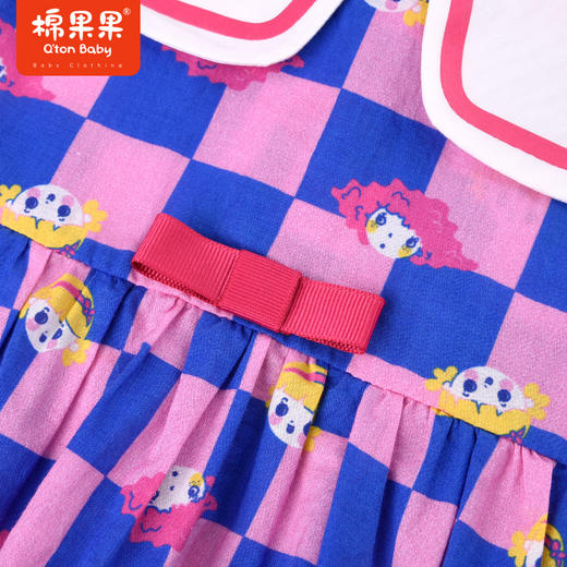 棉果果夏季女童纯棉无袖连衣裙M222702222256 商品图1