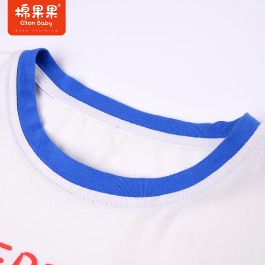 棉果果夏季男童纯棉短袖T恤拼色时尚M212140222272 商品图2