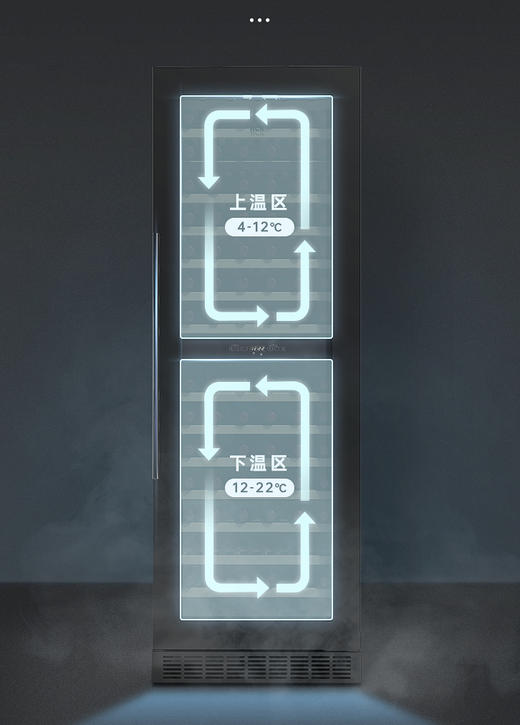 HCK哈士奇SC-430WD红酒柜客厅办公室嵌入式冷藏恒温174瓶风冷无霜 商品图2