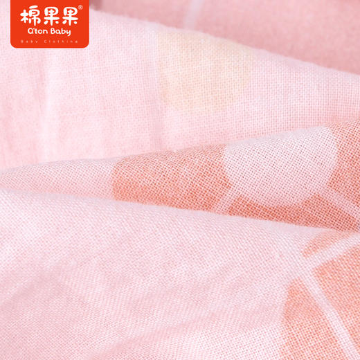 棉果果夏季女童纯棉大翻领短袖连衣裙M222701222301 商品图2