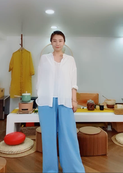 预售——福利款：春款阔腿裤（20709251-月白）