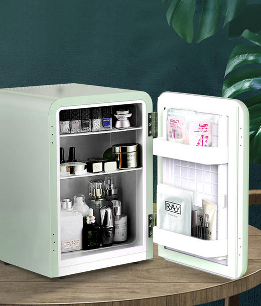 HCK哈士奇 BC-40RSA复古小冰箱家用单门小型客厅卧室静音节能冷藏 商品图3