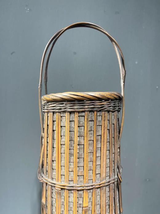 竹编提梁直筒式花器，顺丰包邮 商品图5