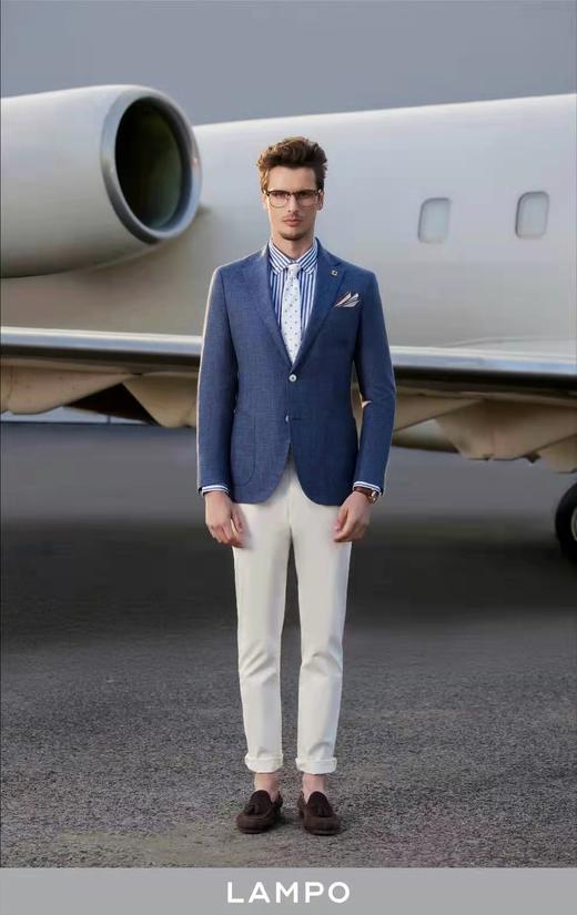 【4F】蓝豹新品商务休闲蓝色单西外套 商品图2