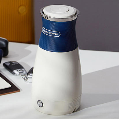 摩飞便携式烧电热水壶304不锈钢双层防烫防干烧电水壶魔飞小型静音自动保温断电旅行水壶MR6090 商品图0