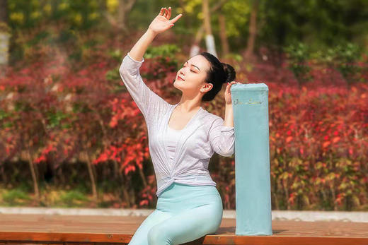 蕙兰瑜伽 瑜伽包  便携瑜伽垫收纳包 绿色 蓝色 商品图1