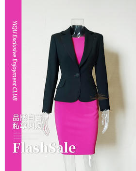 【特惠】YIQU |“浪潮”西装上衣（素黑）