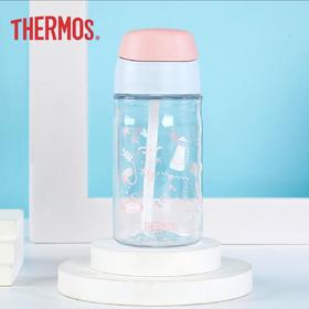 膳魔师tritan吸管杯（带杯套粉）400ml