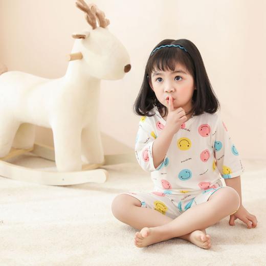 【69元买一送一】YGMM儿童睡衣夏季薄款棉绸套装长袖小孩男童空调服宝宝卡通女童家居服【BPQ】 商品图1