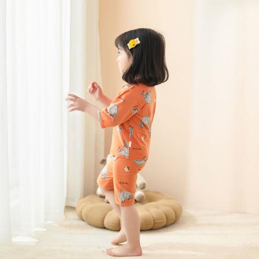 【69元买一送一】YGMM儿童睡衣夏季薄款棉绸套装长袖小孩男童空调服宝宝卡通女童家居服【BPQ】 商品图2