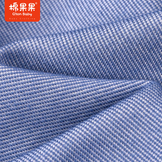 棉果果夏季男童纯棉针织七分裤牛仔色时尚百搭M212201222335 商品图2