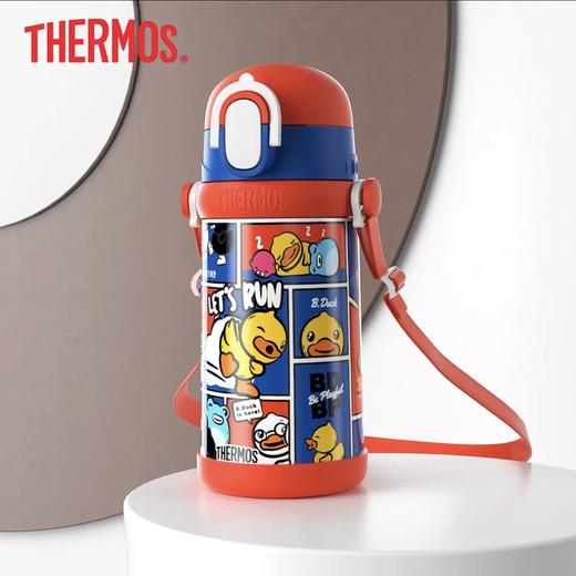 膳魔师B.duck系列高真空儿童保温杯（红蓝）400ml 商品图0