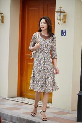 3F声雨竹连衣裙