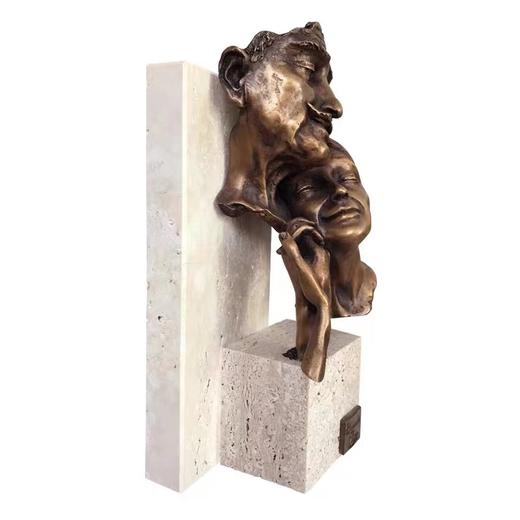 【6F】阿斯蒙迪进口青铜摆件艺术品结婚纪念日情人节礼物 商品图1