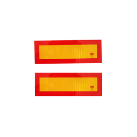 车辆尾部标志板长型尾板贴尾部反光标识 车身安全标识 反光贴3M