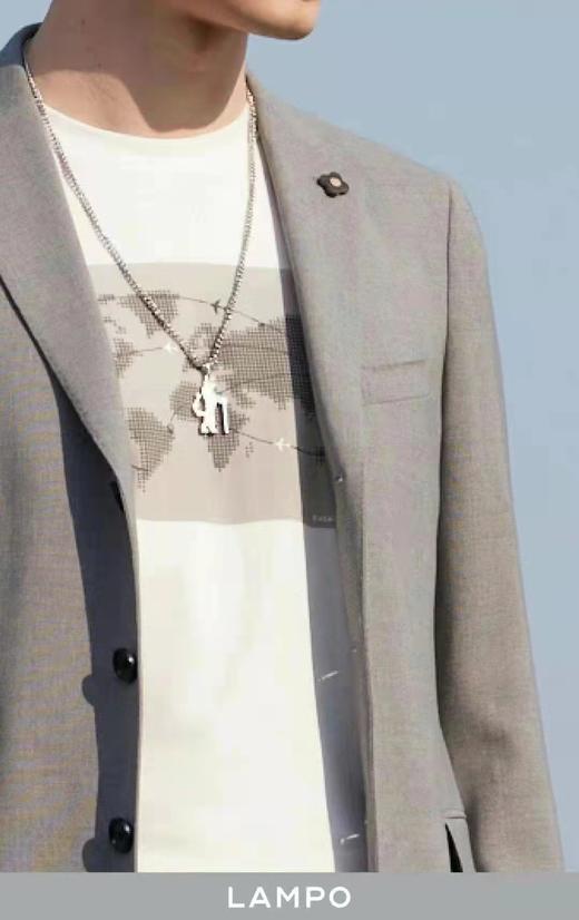 【4F】蓝豹正装灰色素面西服 商品图0