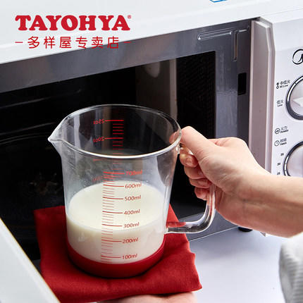 多样屋Passion耐热玻璃梯形量杯家用烘焙工具带刻度 商品图4