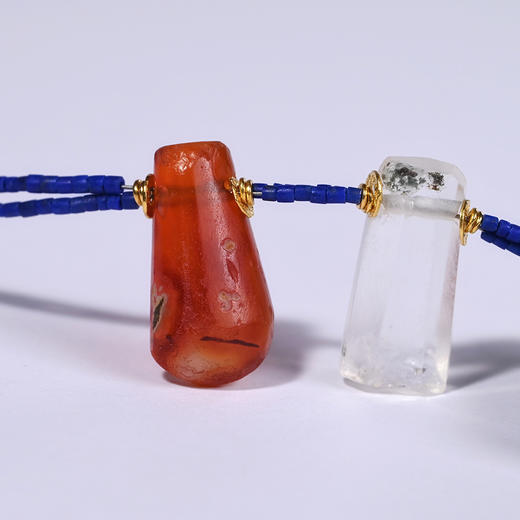 红蓝CP古珠坠混搭锁骨链 商品图3