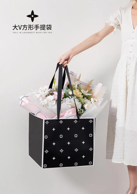 大V方形手提袋（长33CM,宽33CM,高30CM） 商品图2