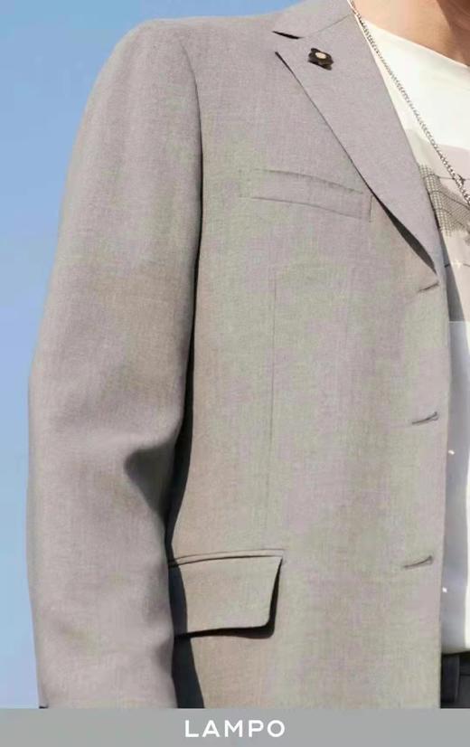 【4F】蓝豹正装灰色素面西服 商品图1