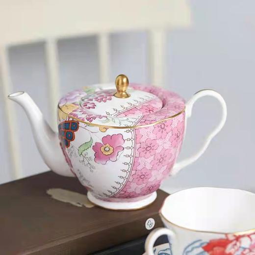 【6F】WEDGWOOD威基伍德花间舞蝶骨瓷欧式带盖小茶壶500mI礼盒装 商品图1