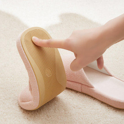 多样屋浴室减滑情侣夏洛特舒适拖春夏室内女居家中低夏季透气拖鞋 商品图3